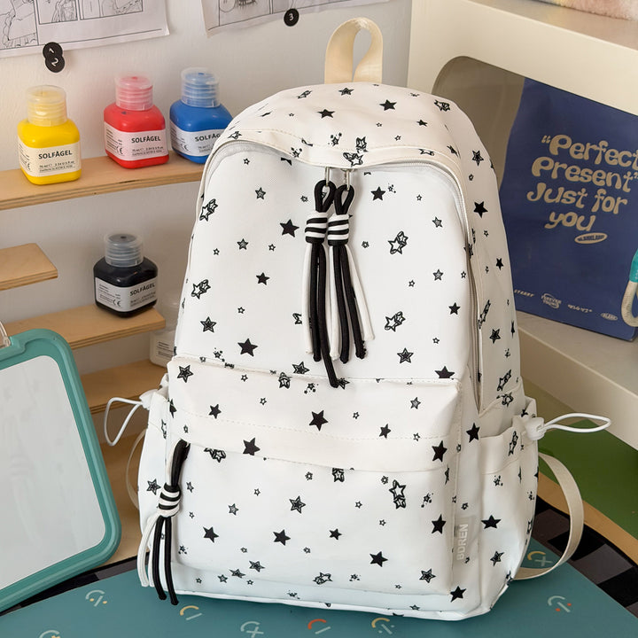 Casual Lightweight Star-Printed Backpack Stornfield