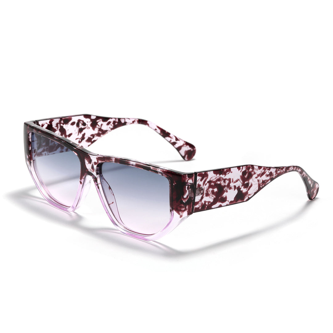 Women's trendy square sunglasses with modern tortoise pattern Stornfield