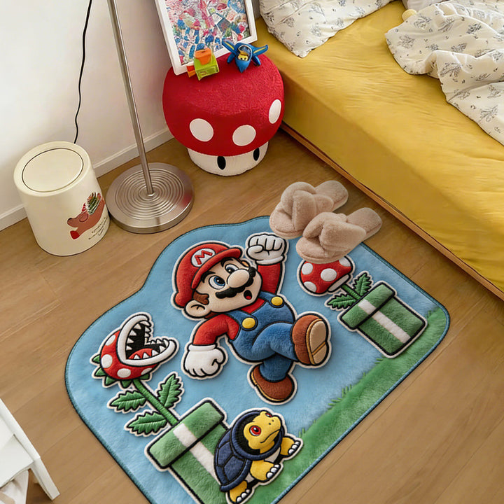 Children's Cartoon Character Plush Area Rug