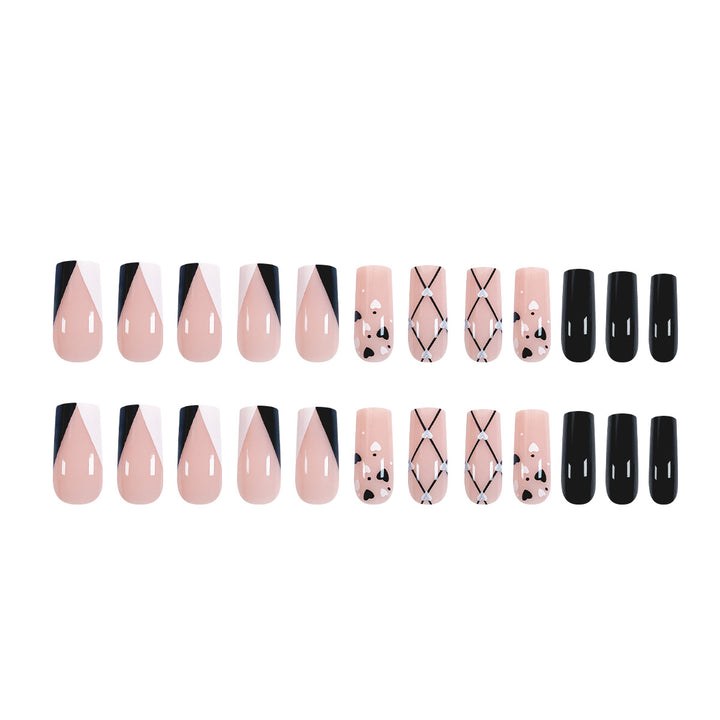 Artful nail art with heart patterns Stornfield