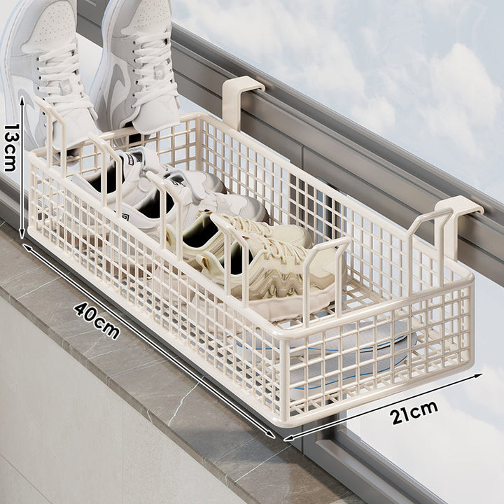 Over-Window Adjustable Mesh Shoe & Insole Drying Basket