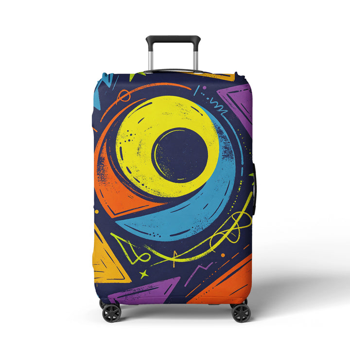 Women's suitcase cover with modern graphic design Stornfield