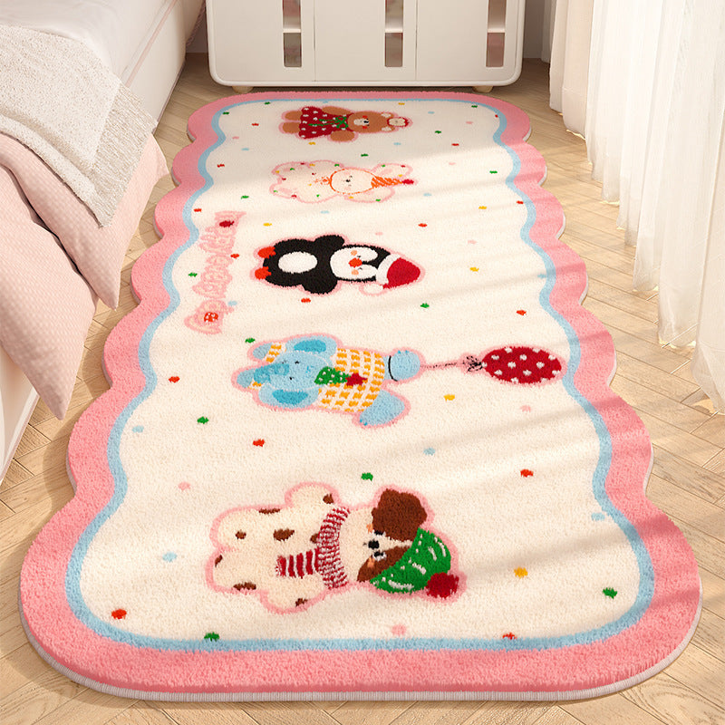 Playful Cartoon-Themed Plush Area Rug