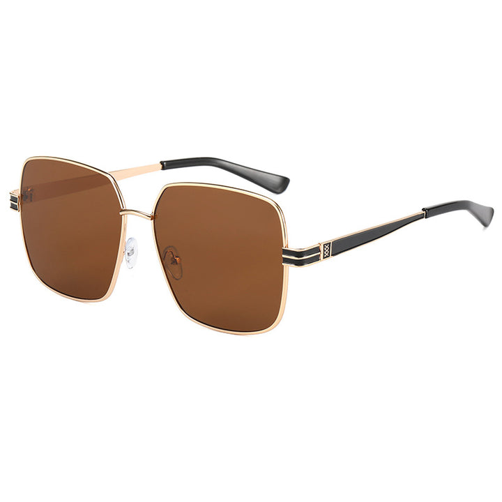 Women's fashionable square glasses with delicate metal frame Stornfield
