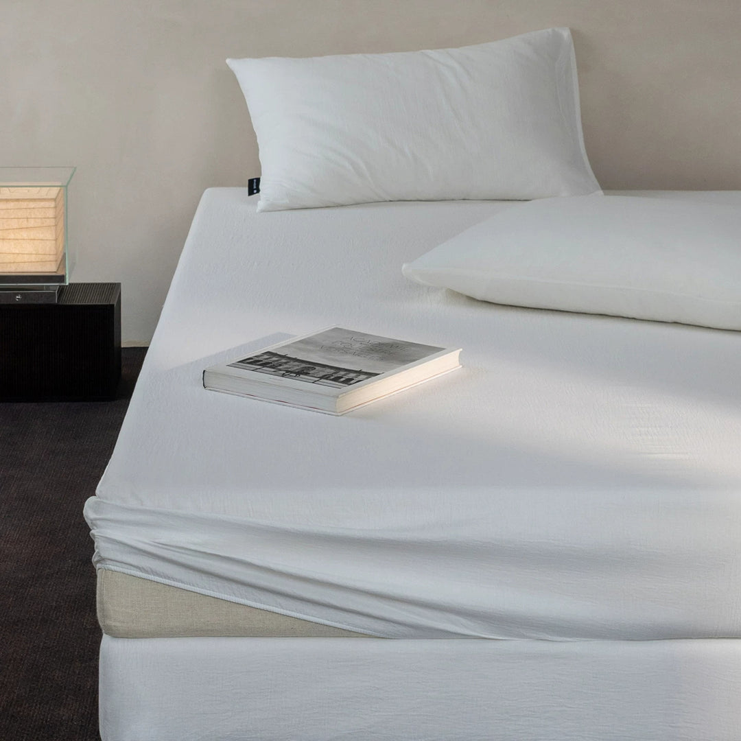 Deep-Fit Stretch Jersey Fitted Sheet Set with Elastic Skirt