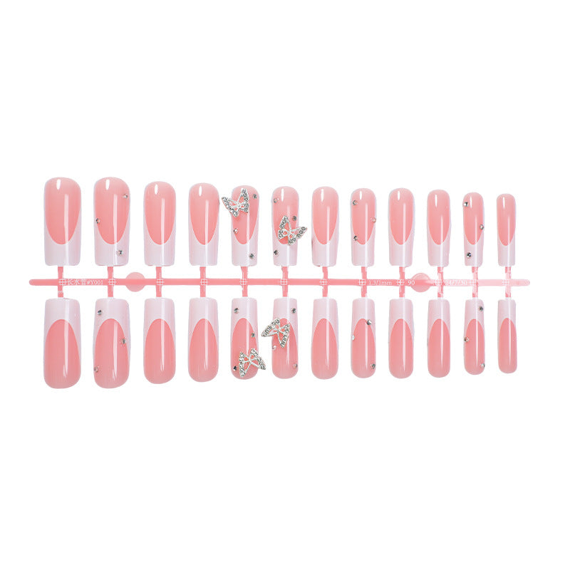 Decorative Press-On Nail Kit with Butterfly Accents Stornfield