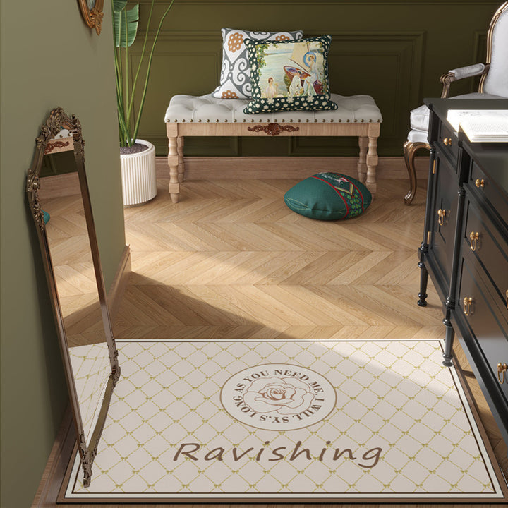 Artistic Floral Area Mat
