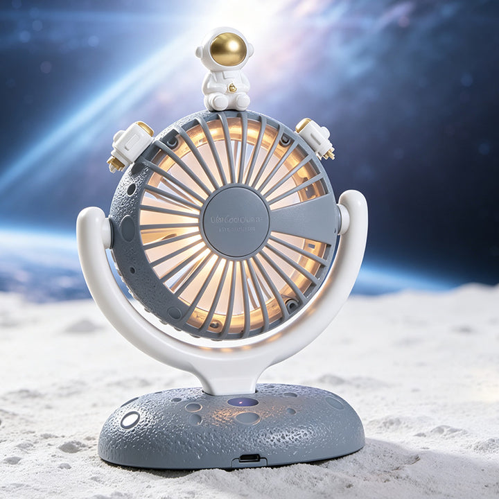 Women Portable USB Desk Fan with Creative Astronaut Design Stornfield
