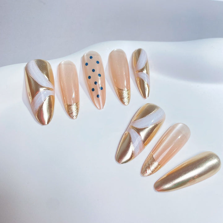 Elegant Press-On Nail Art Set 1790745450