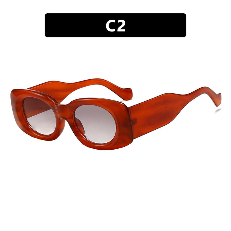 Ladies futuristic sunglasses in elegant square design Stornfield