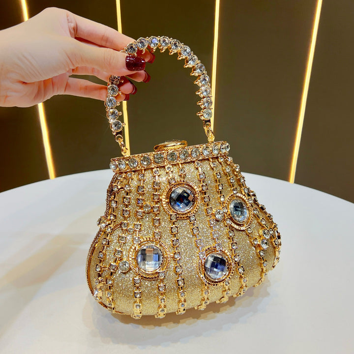 Vintage-Inspired Rhinestone Evening Handbag