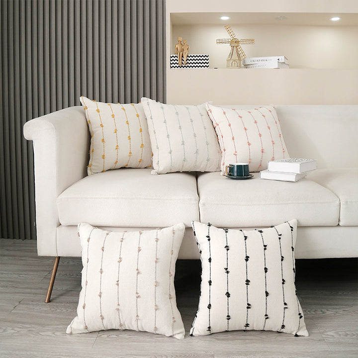 Textured Cotton Accent Pillow