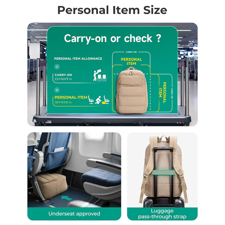 Multifunctional Travel Backpack with Shoe Compartment Stornfield