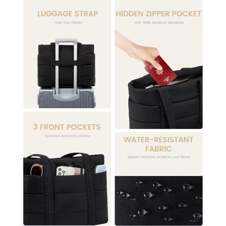 Padded everyday handbag with practical outer pockets Stornfield