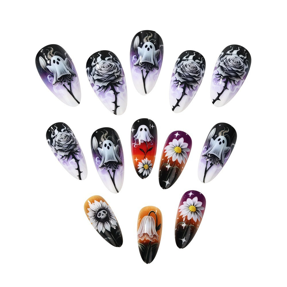 Creative artificial nails in spooky Halloween design Stornfield