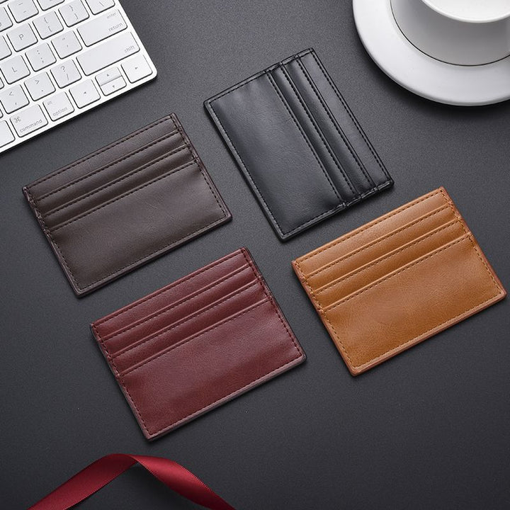 Textured Leather Card Holder Stornfield