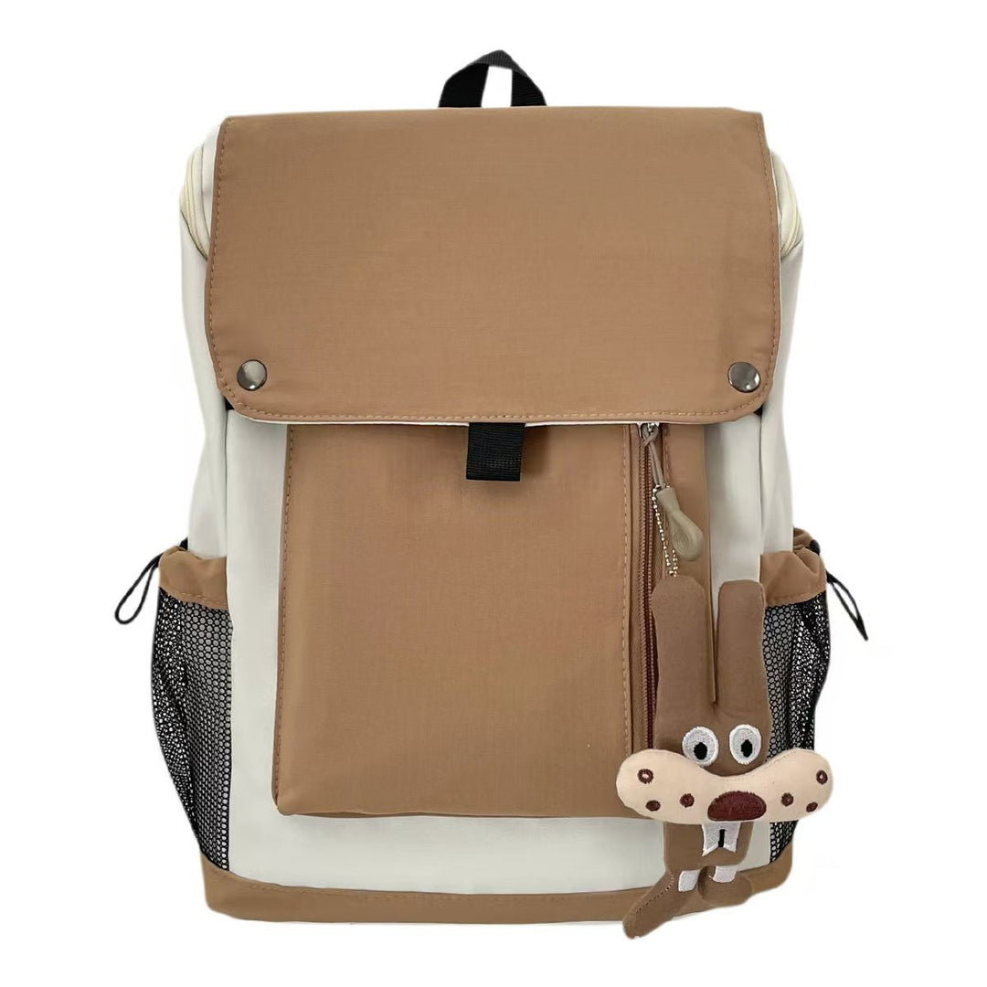 Backpack with Functional Design and Cute Plush Pendant Stornfield