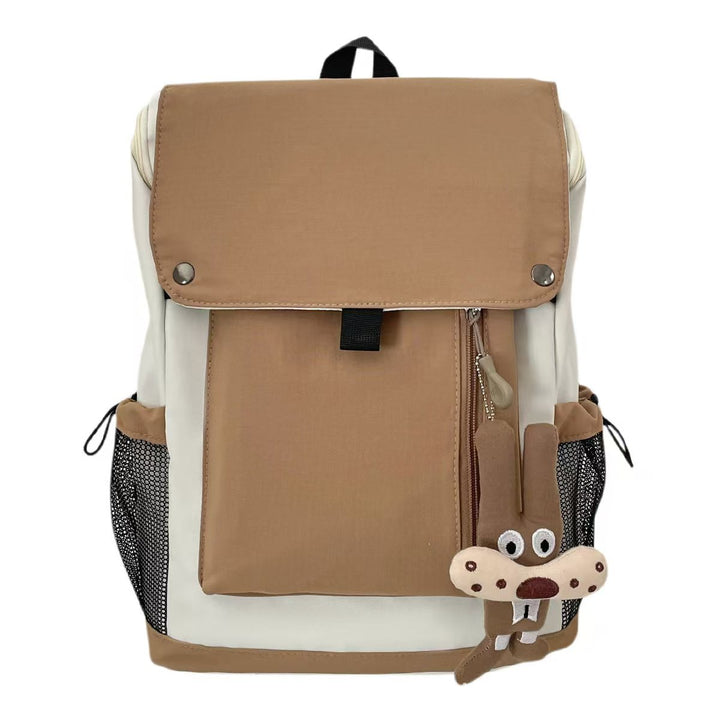 Backpack with Functional Design and Cute Plush Pendant Stornfield