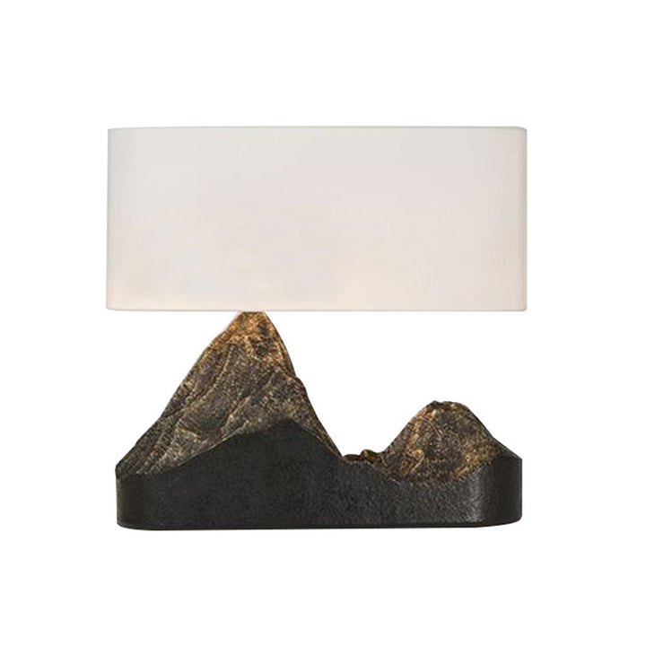 Decorative Mountain Sculpture Table Lamp