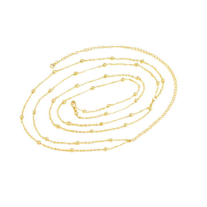 Dainty Beaded Long Necklace Stornfield