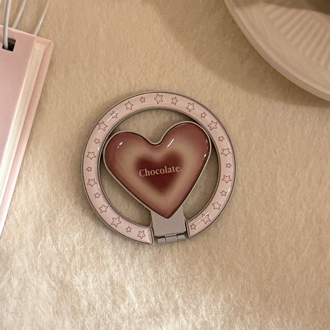 Heart-shaped hand mirror with star design Stornfield
