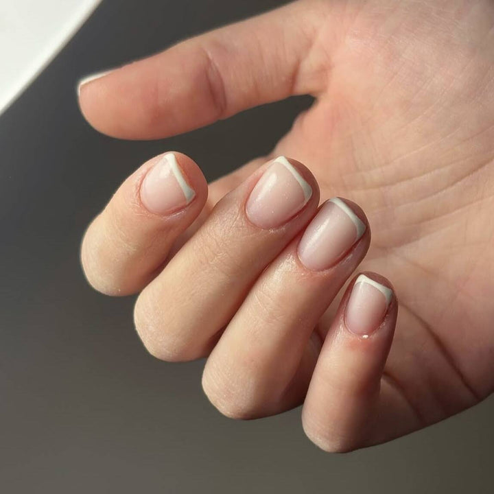 French Tip Press-On Nails Stornfield