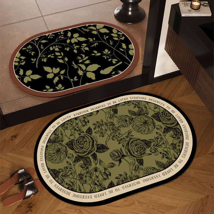 Decorative Oval Area Mat