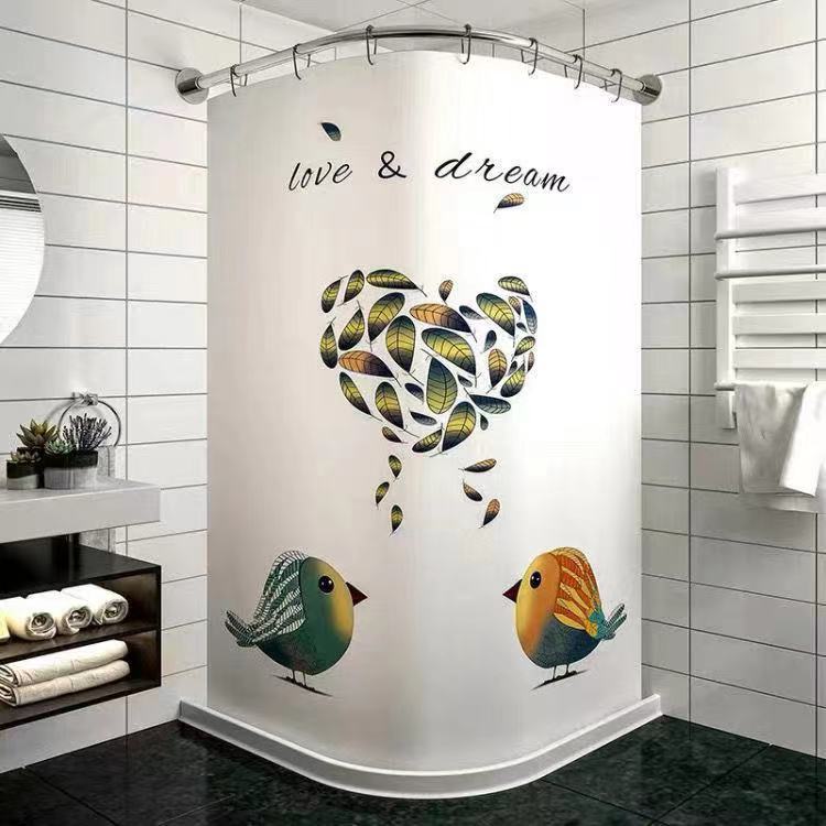 Tropical Cactus Pattern Shower Curtain Stornfield