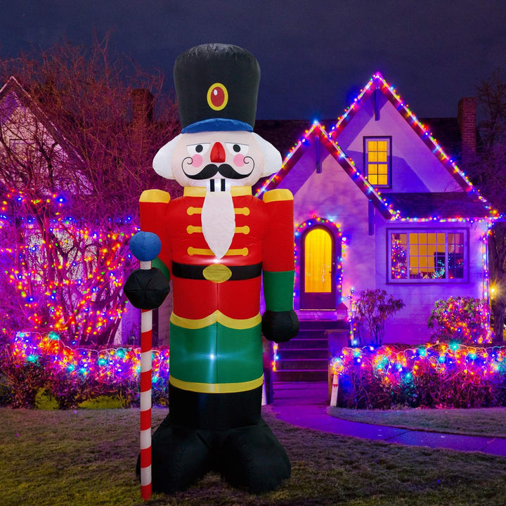 Inflatable Nutcracker Santa