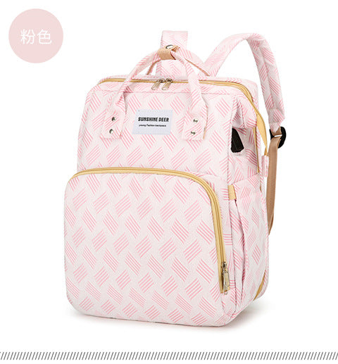Functional Quilt-Patterned Backpack Stornfield
