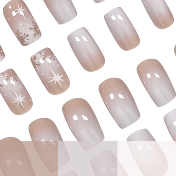 Elegant Frosted Winter Nail Art Enhancements Stornfield