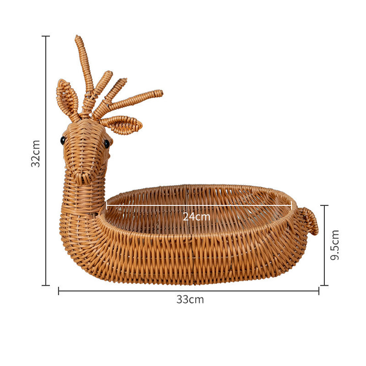 Decorative Animal-Shaped Woven Basket Stornfield
