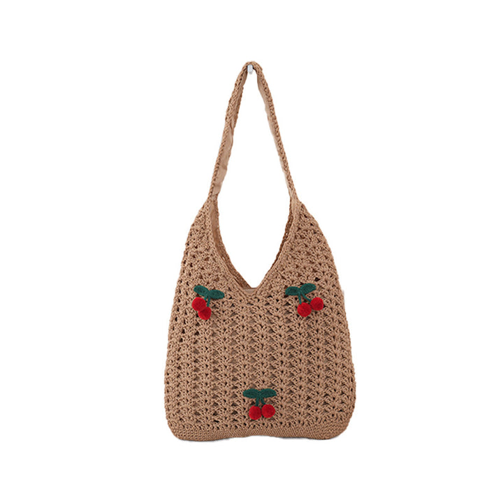 Handcrafted cotton shopper with fruity design Stornfield