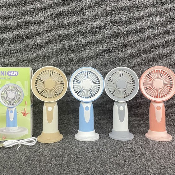Unisex Portable Mini Hand Fan with USB Charging Function and Ergonomic Grip Stornfield