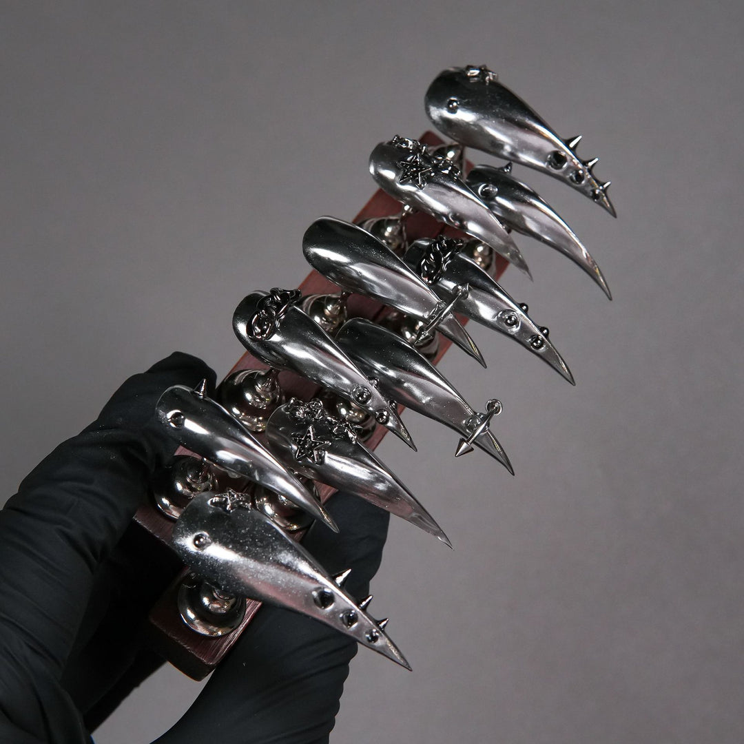 Spiked Stiletto Press-On Nails
