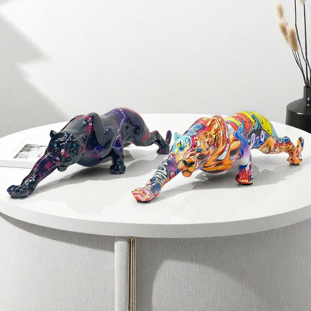 Artful Panther Sculpture Handmade Stornfield