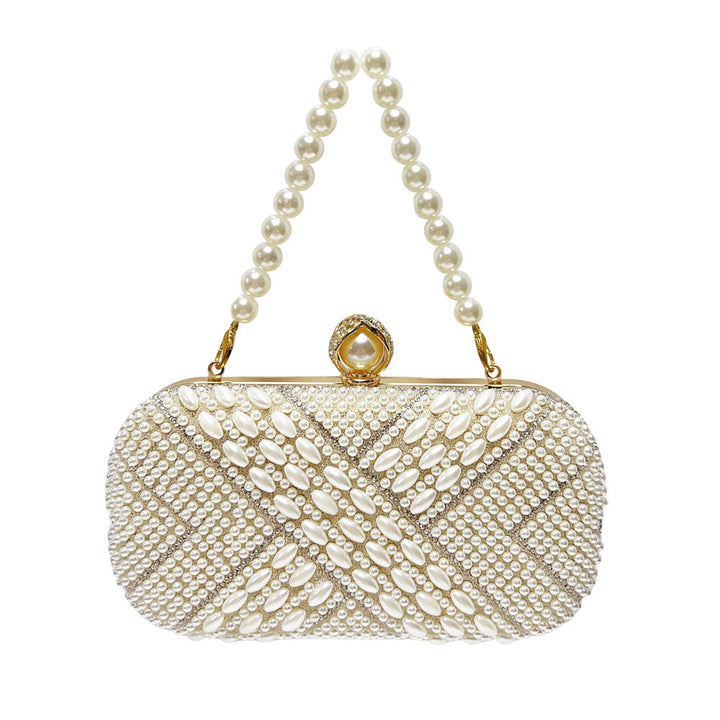 Pearl-Embellished Evening Handbag
