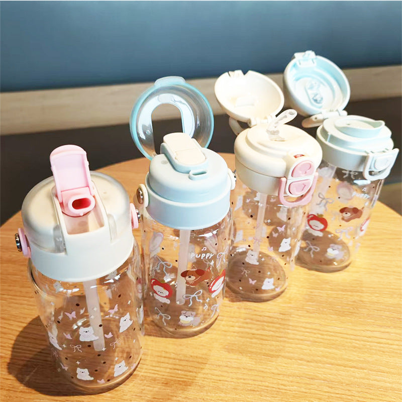 Ladies creative water bottle with integrated silicone carrying loop Stornfield