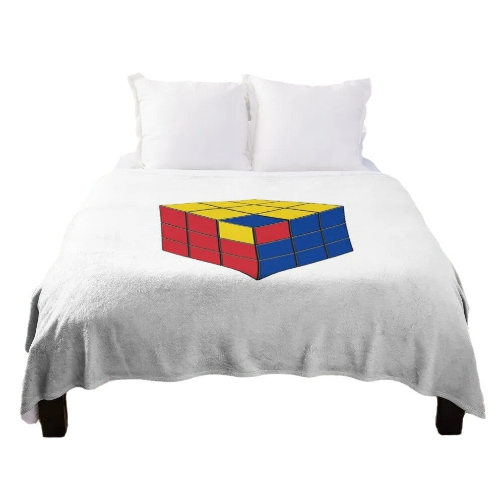 Contemporary Graphic Print Fleece Blanket