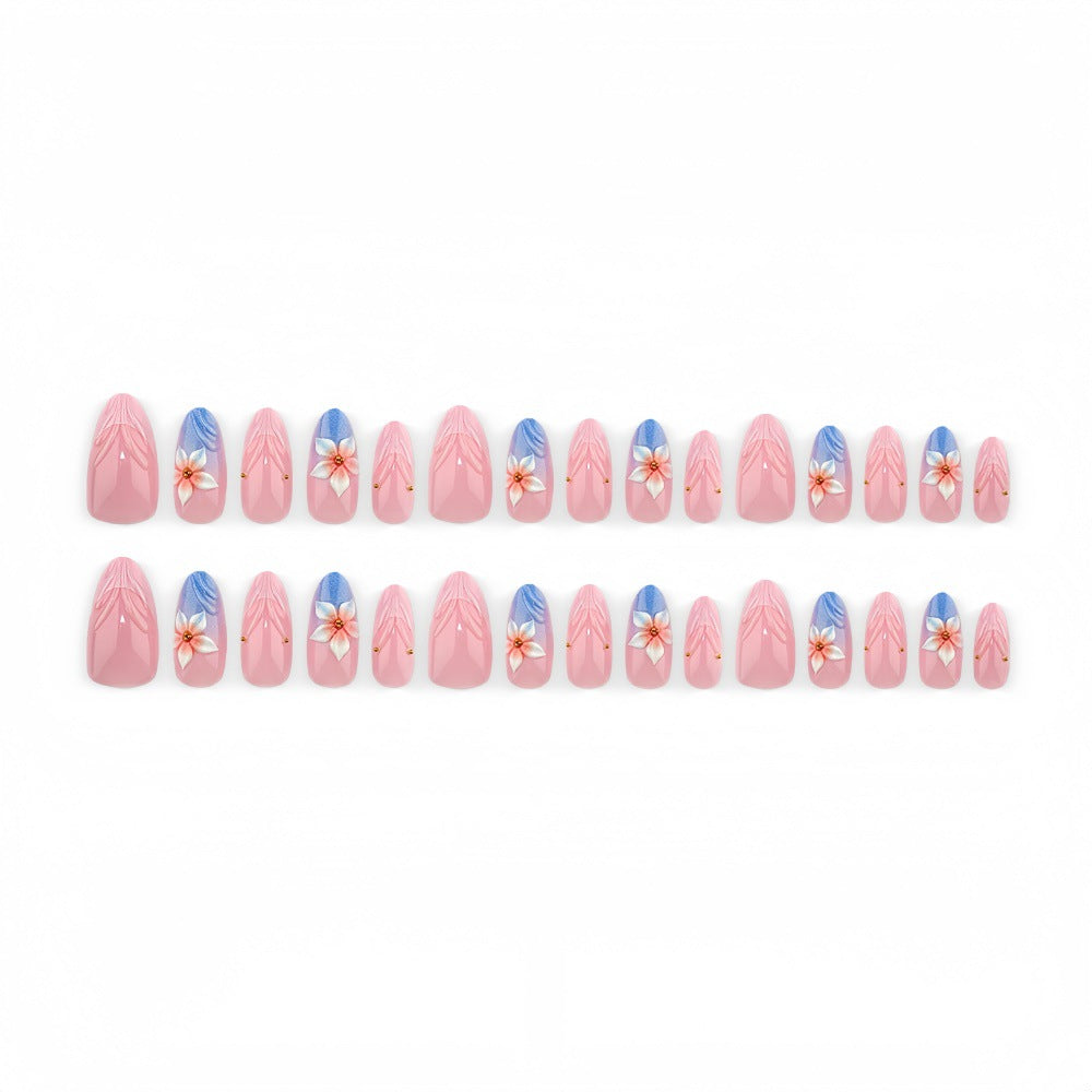 Artificial nails with floral accents Stornfield