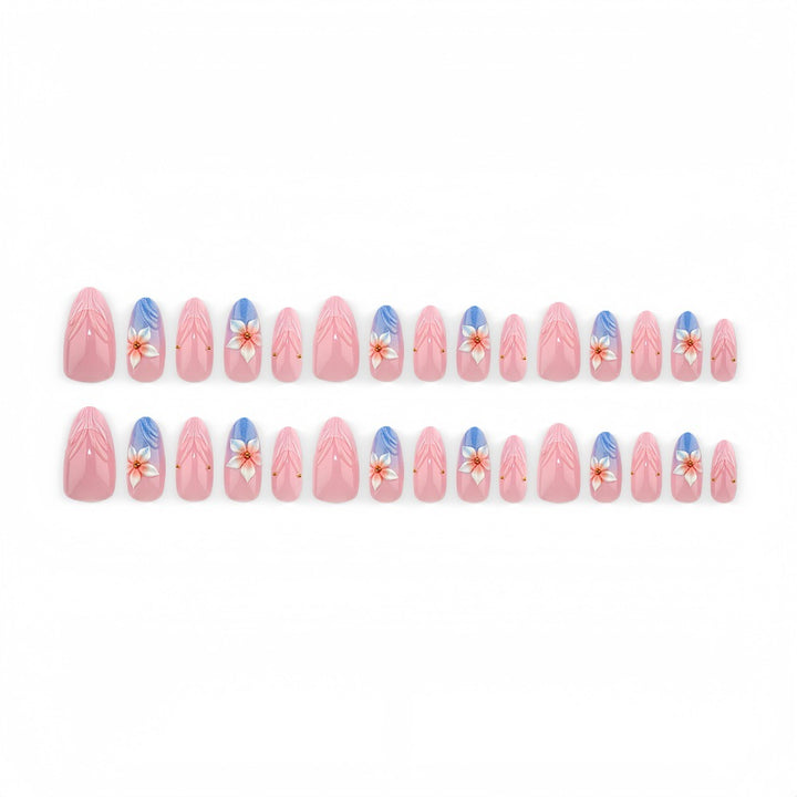 Artificial nails with floral accents Stornfield