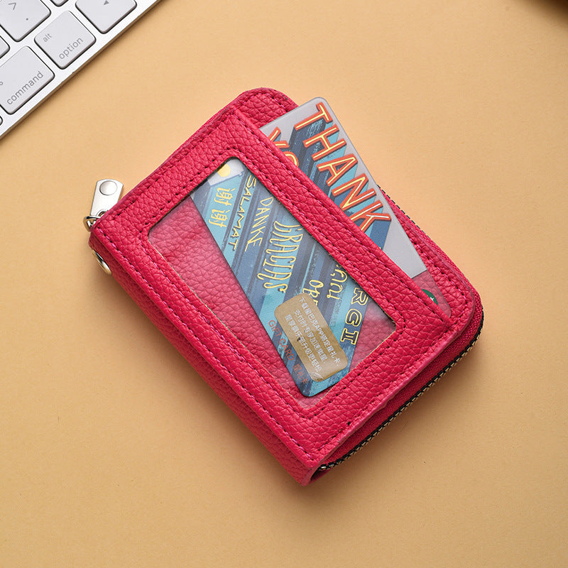 Textured  Zip Around Card Holder Stornfield