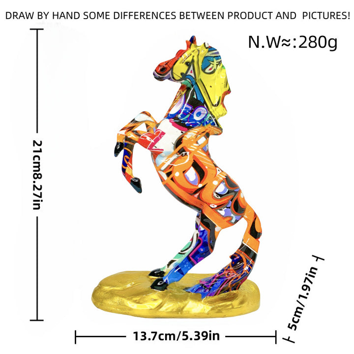 Artistic horse figurine in modern design Stornfield
