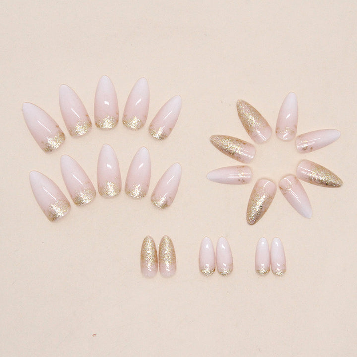 Elegant Glitter Gel Nail Tips Stornfield