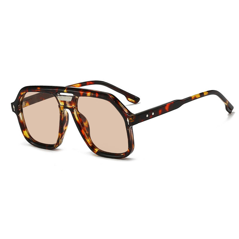 Women's oversized sunglasses with polygonal frame and UV protection Stornfield