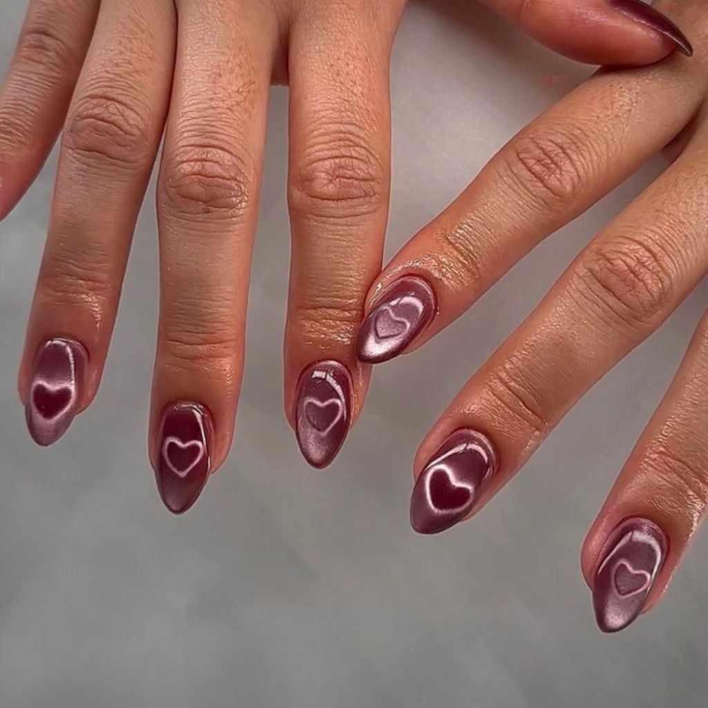 Artistic Heart Design Press-On Nails Stornfield