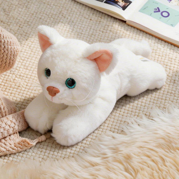 Lifelike Stretching Cat Plush Floor Cuddle Pillow Stornfield