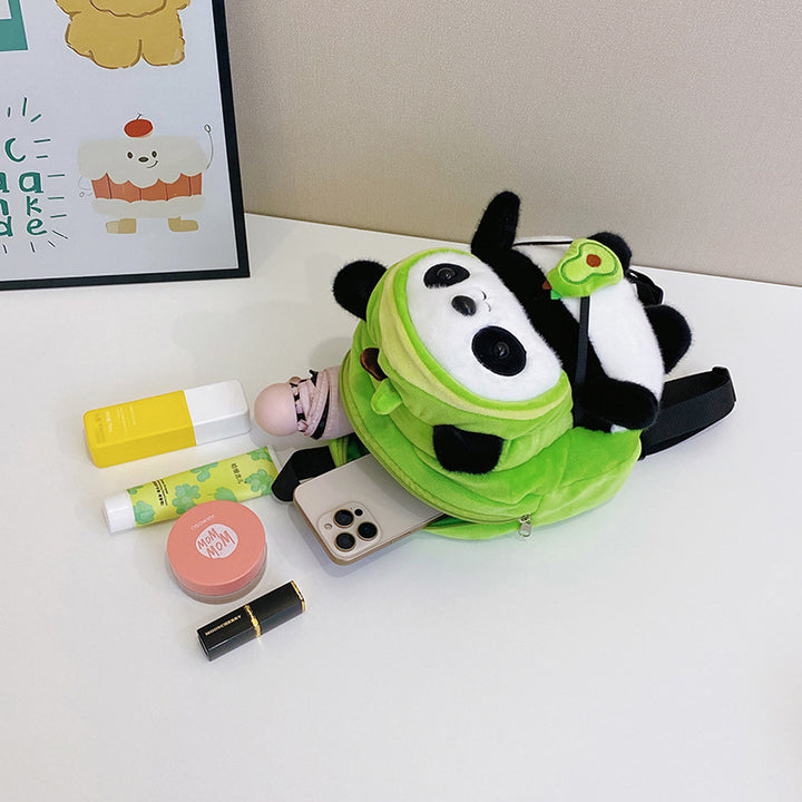 Plush backpack with panda design Stornfield