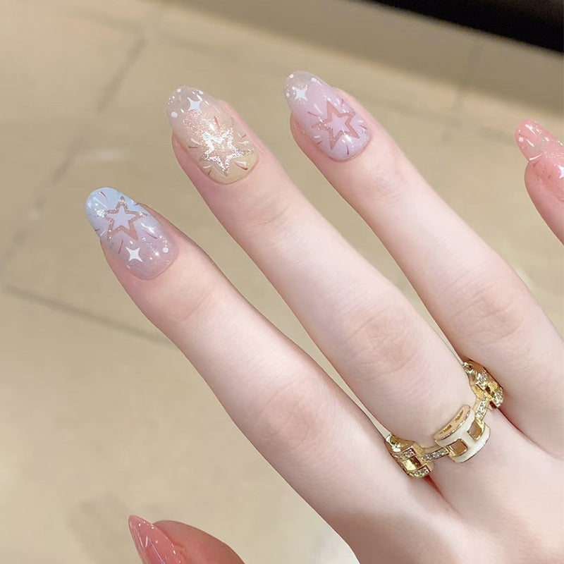 Artistic Starry Nail Art Stornfield