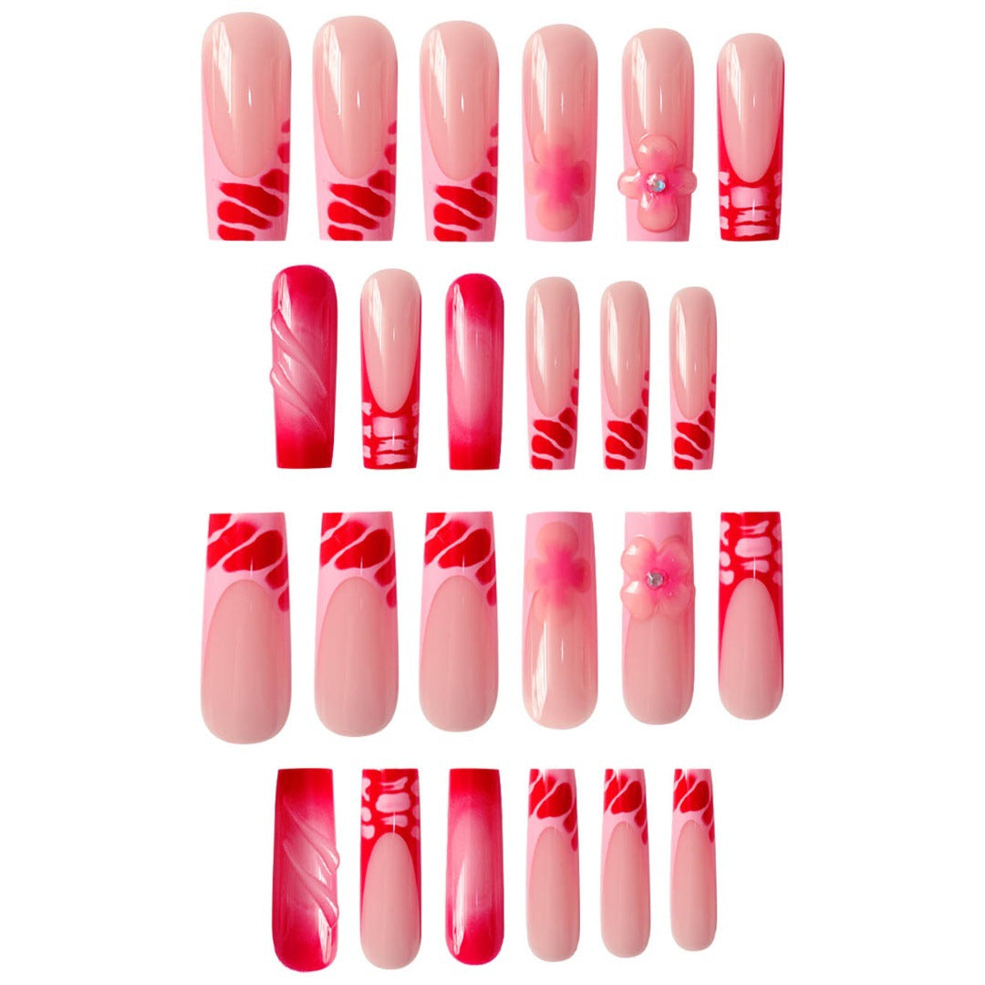 Glamorous Floral Press-On Nails Set Stornfield